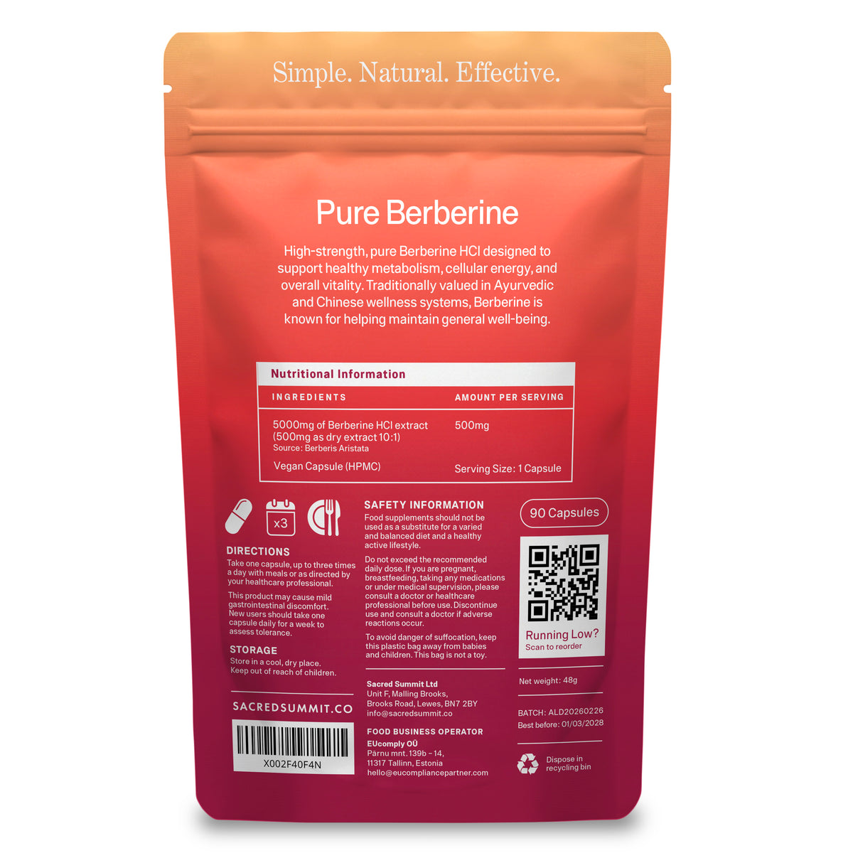 Pure Berberine